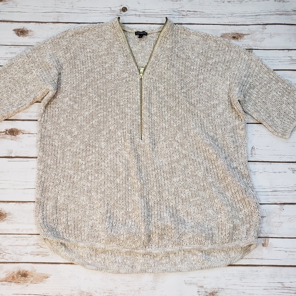 Express Sweaters - EXPRESS Beige and Cream Sweater size L